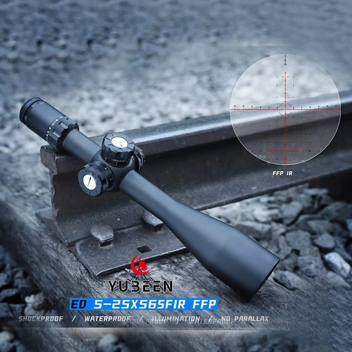 驭兵新款ED5-25x56SFIRFFP抗震前置望远镜高抗震红绿灯光十字镜