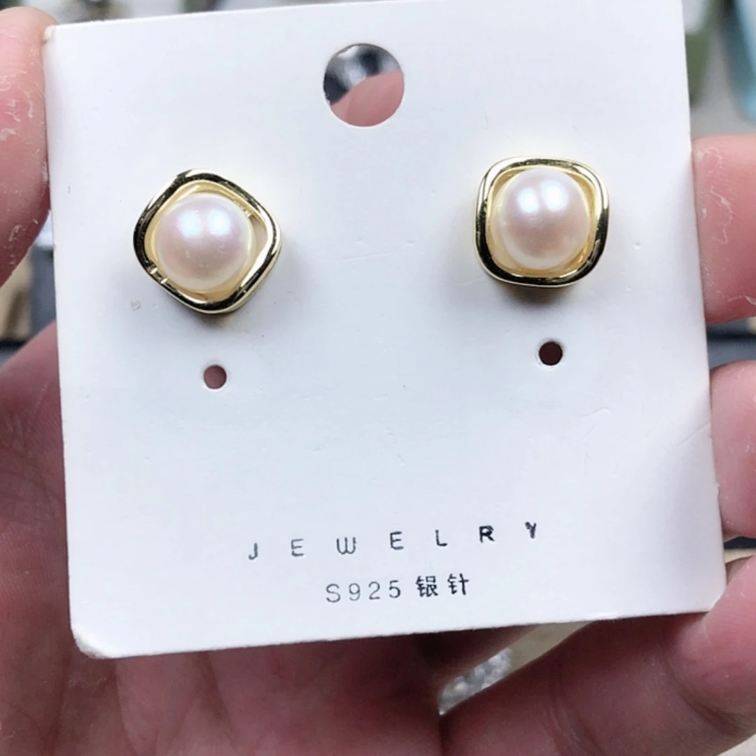 【闪购商品】淡水珍珠耳饰银S925镶嵌