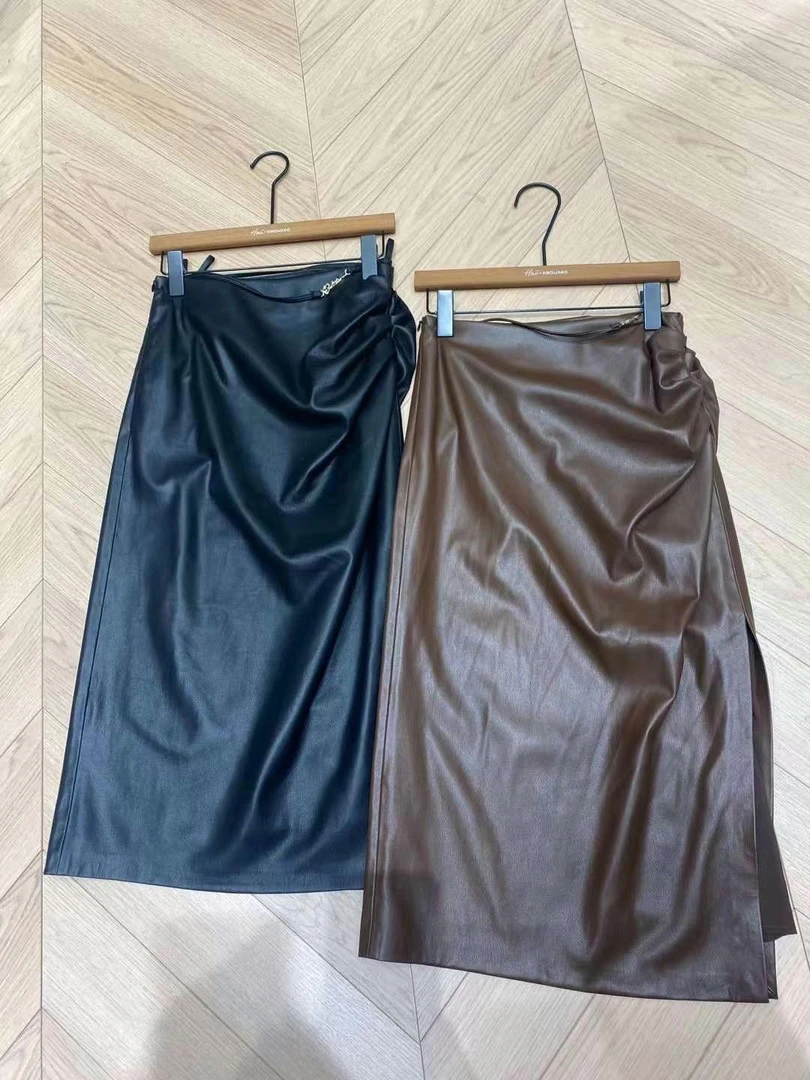 蛋白不规则皮裙，休闲气质款