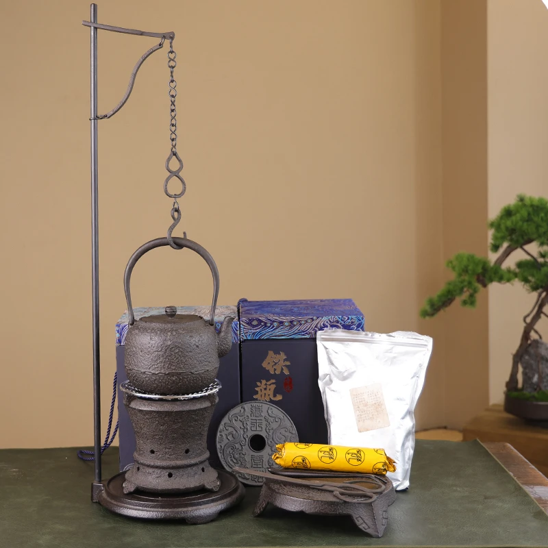 手工砂铁做旧地肌平丸套装+桌面自在勾