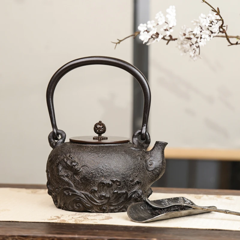 六隐斋 手工壶海龙 家居铁壶煮水器