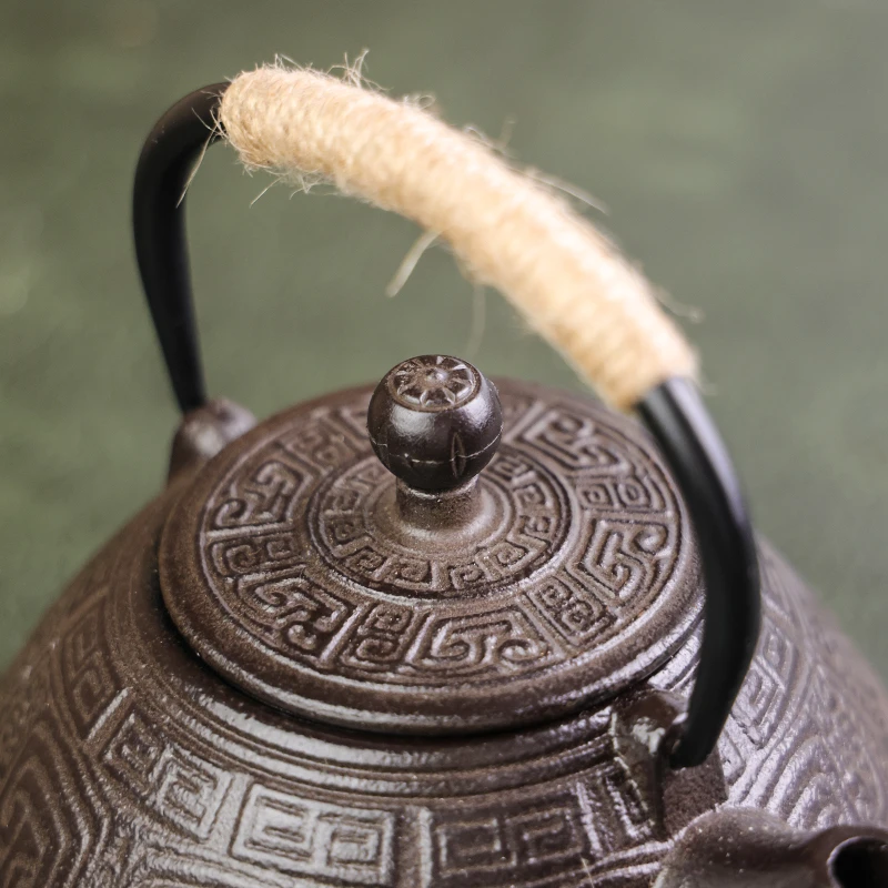 六隐斋 400cc双铁富贵花 家具泡茶器