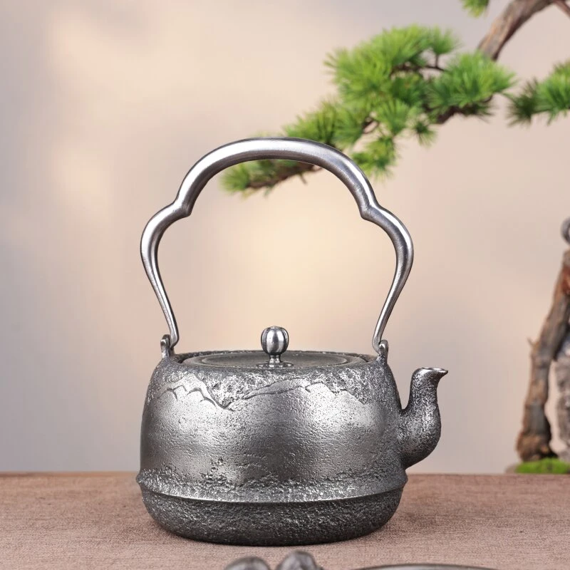 藏王堂 纯手工打造 山水家居煮水器大容量铁壶日式铁壶