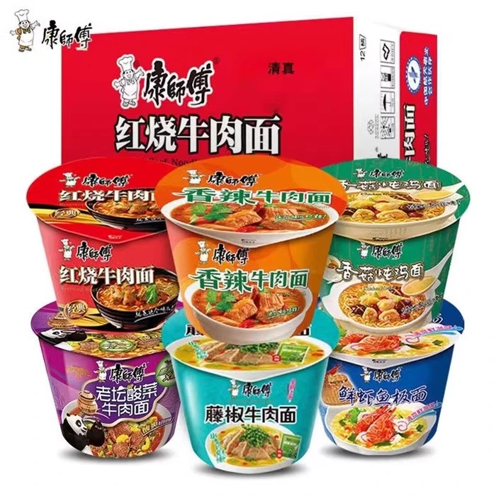 康师傅方便面经典红烧牛肉番茄鸡蛋香菇炖鸡香辣袋装泡面速食夜宵
