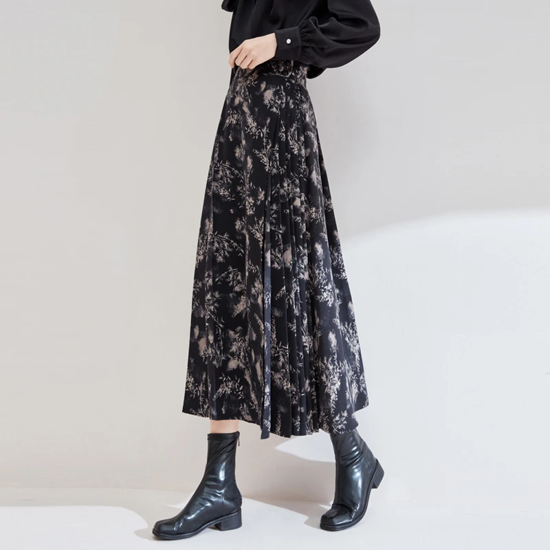 尚都比拉欧若新中式国风马面裙半身裙高级感裙子半裙52431