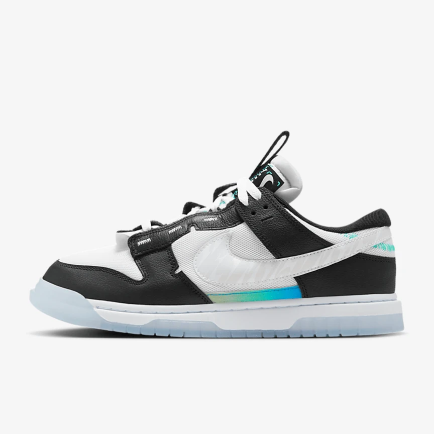 NIKE/耐克正品男款解构反光黑白熊猫DUNK运动鞋FJ7067-114