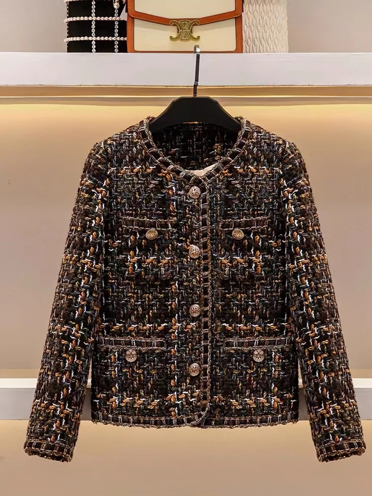 复古重工编织经典小香风外套-8004H