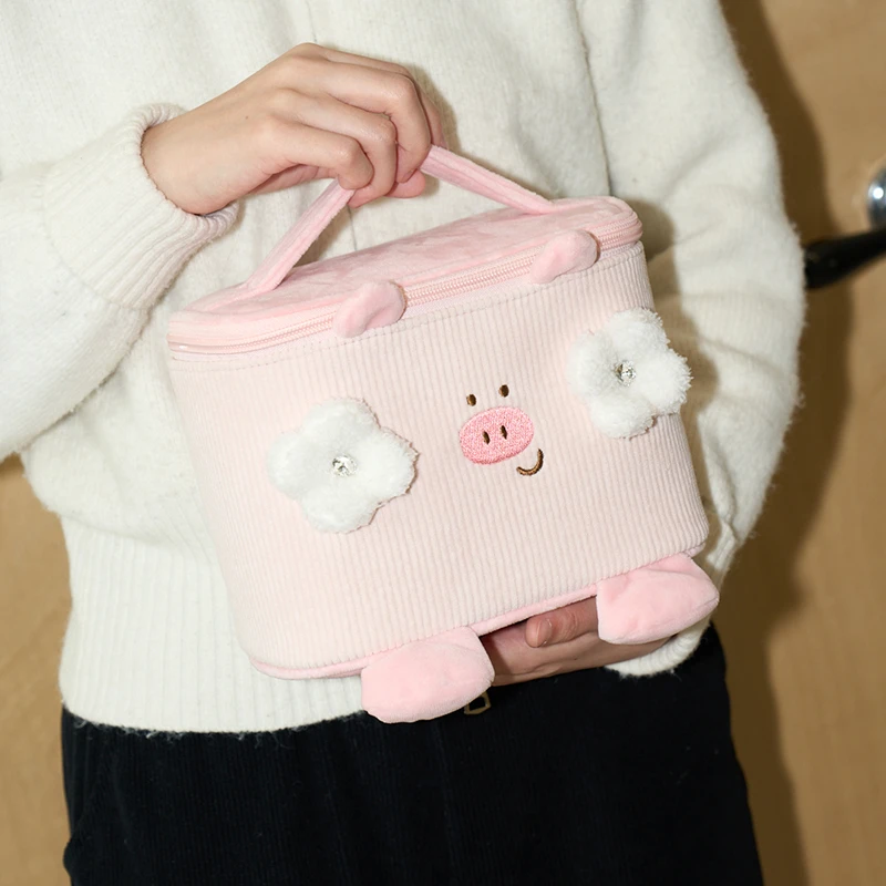 DTMOON 钻闪闪CHUCHU小猪爱美丽化妆包手提护肤品杂物收纳大容量