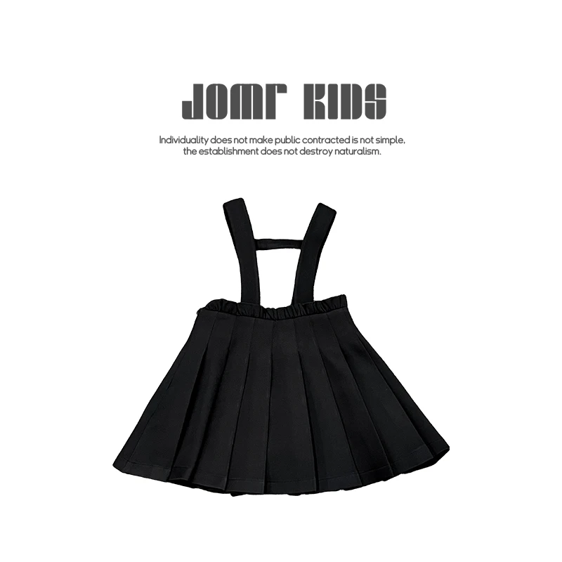 女童韩版时尚百搭背带裙中小童春秋季气质宽松洋气显瘦短裙连衣裙