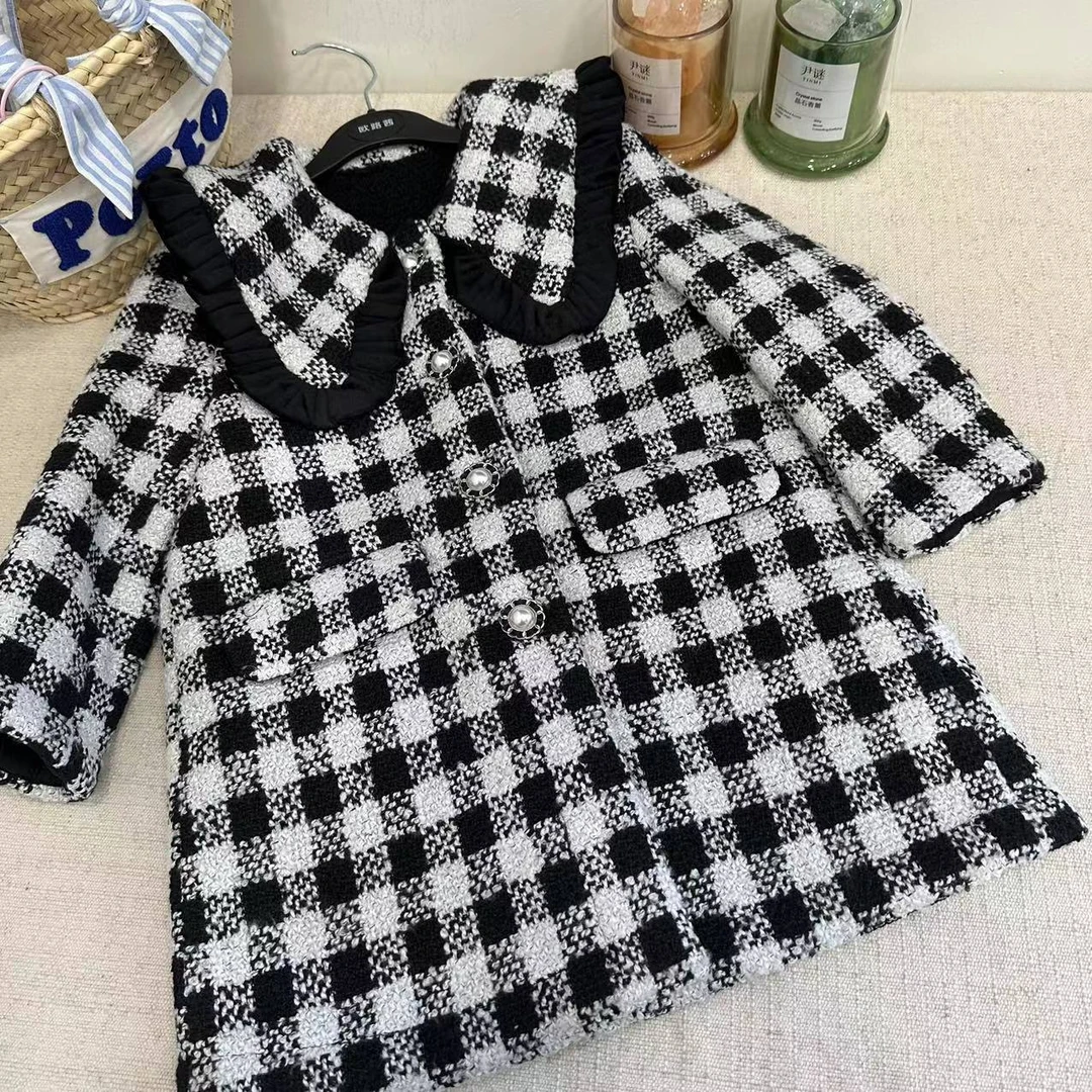 儿童E005198儿童小香风呢大衣