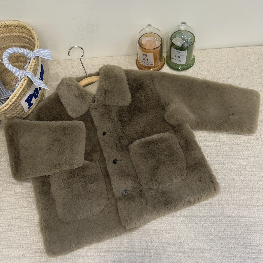 儿童E005109 儿童加厚毛绒外套