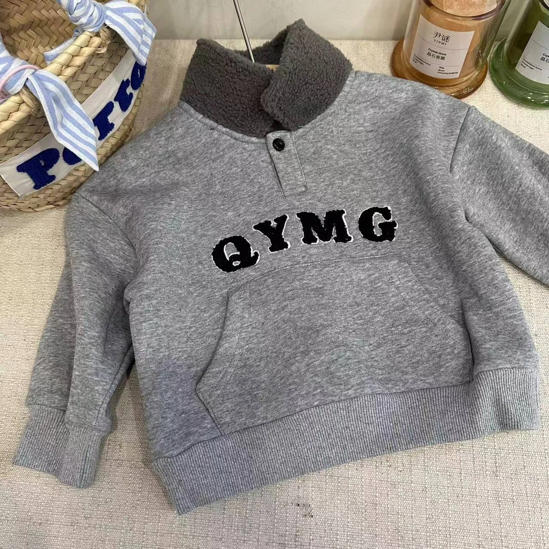 儿童E01578儿童翻领卫衣