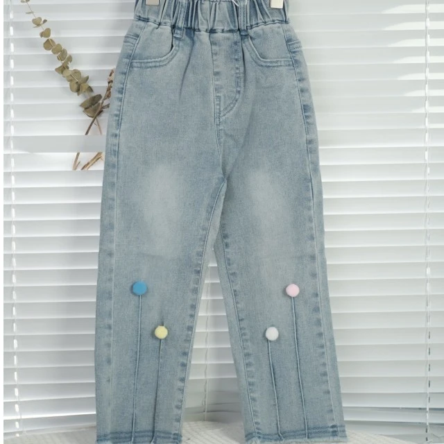 贝甜女童春秋季牛仔裤A38