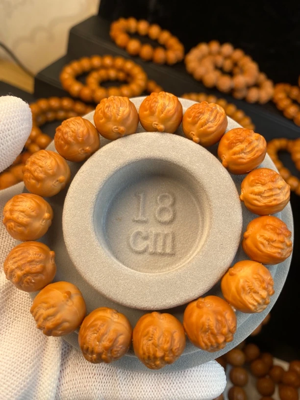 猴头核桃手串精雕恶僧全品