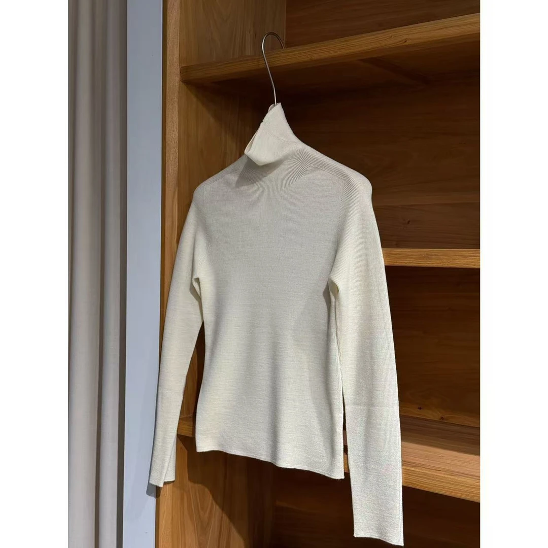 【Yangzipuzi】秋冬高领/中领时尚百搭纯色贴身长袖修身打底羊毛衫