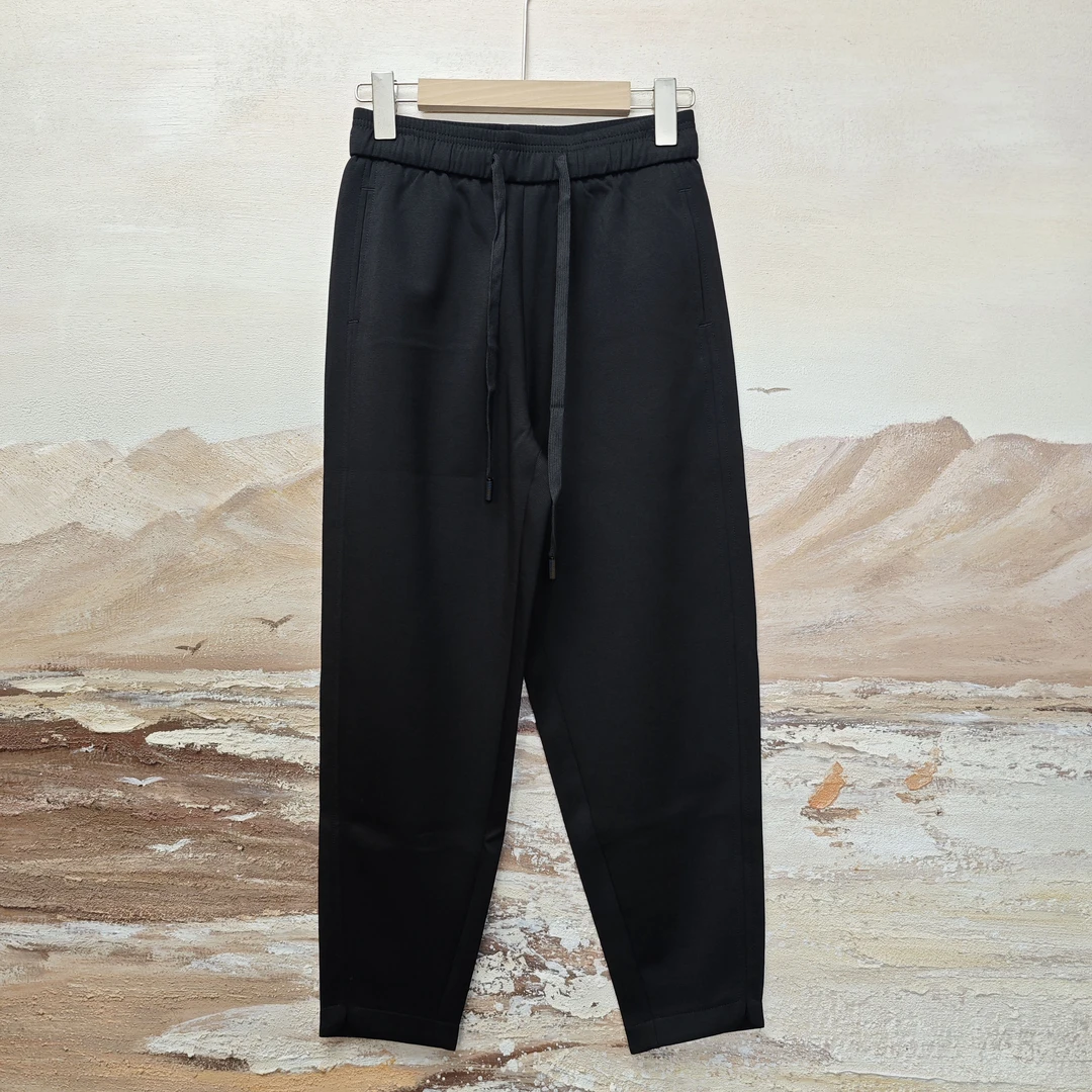 【HX女裤】C4488春夏薄款透气黑色显瘦哈伦裤松紧腰百搭舒适休闲裤