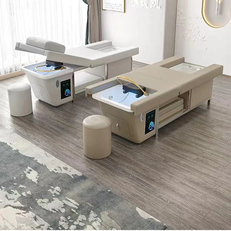 高端电动床美容院专用洗头床按摩床推拿床头疗床水循环熏蒸足浴潮
