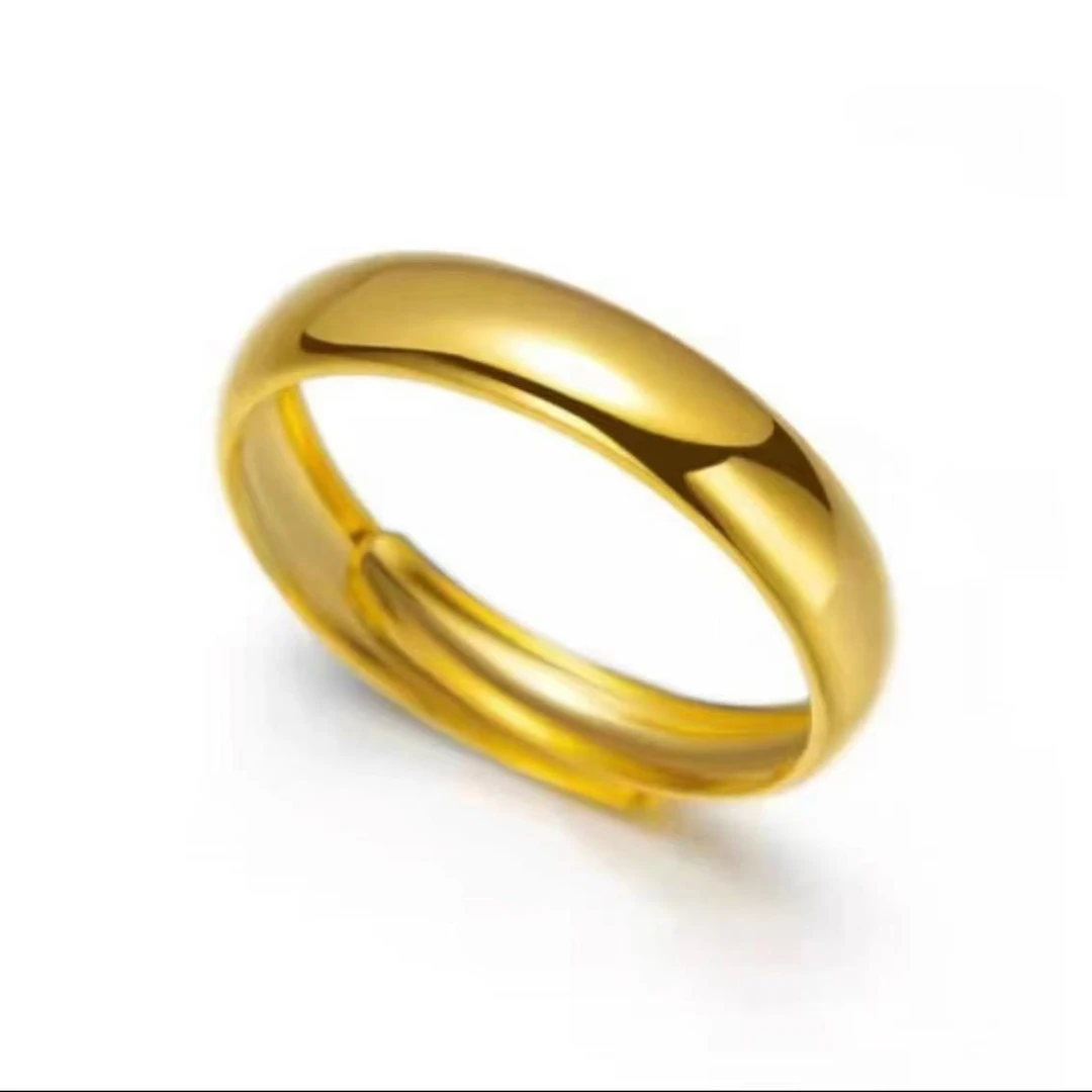 hn古法工艺金色素圈饰品/传承定制