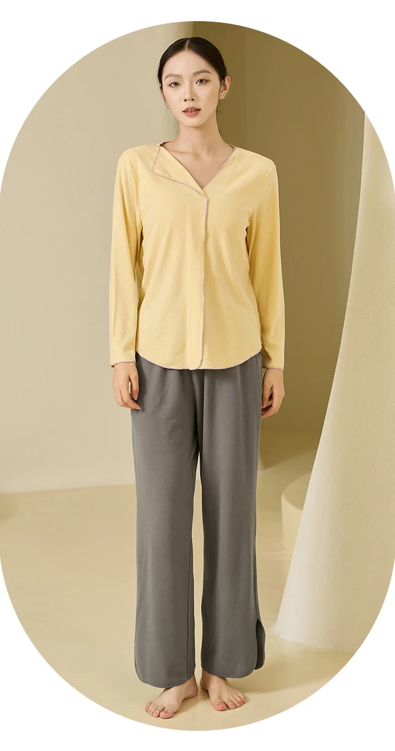 【海涛大叔】女Brain撞色飞线家居套装 A69316416-1