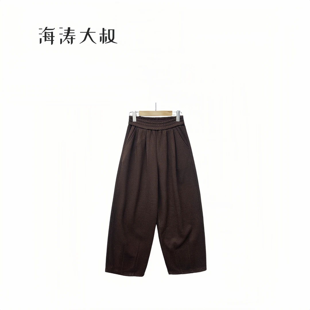 【百无禁忌】篙密加厚醋酸松紧腰超藏肉580g山本裤 QGZ23105