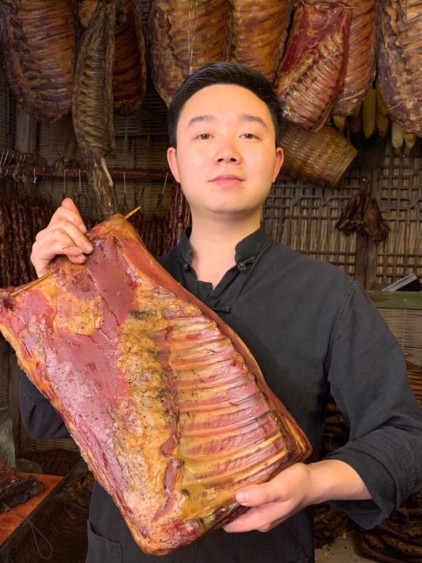 【带皮精排腊肉】 （现场称重）恩施土家烟熏排骨五花肉