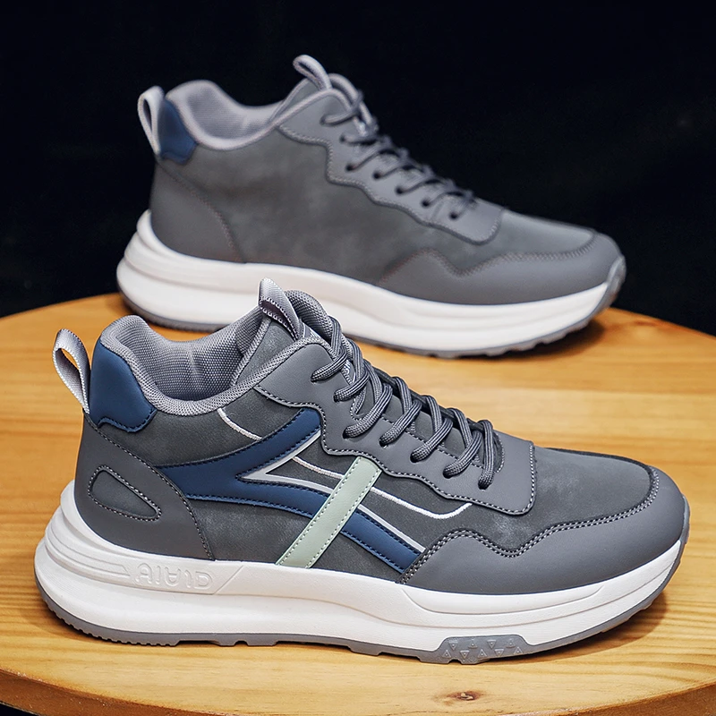 男鞋2024秋冬新款运动休闲鞋复古阿甘鞋百搭潮流男士跑步鞋子V610