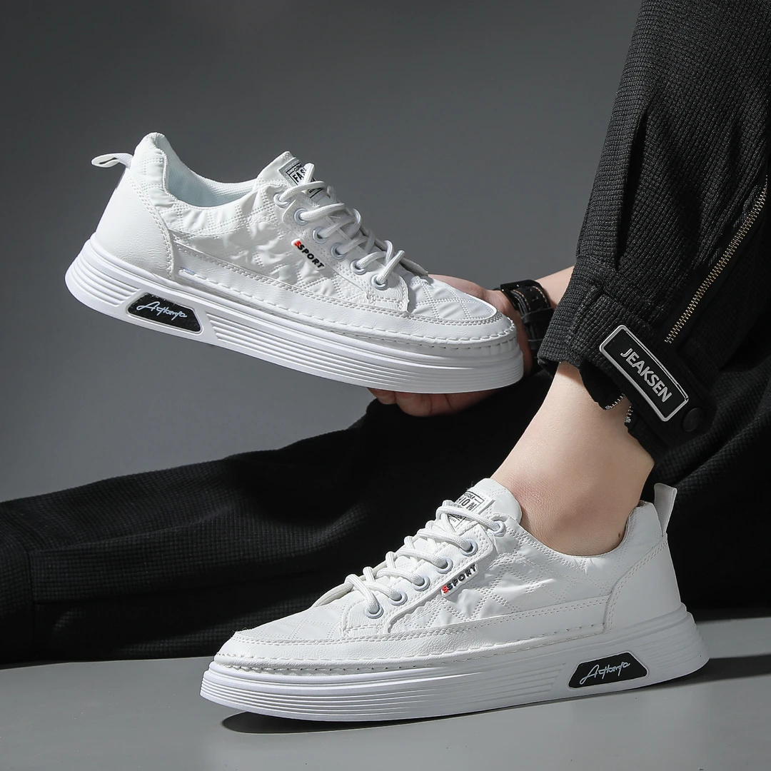 男鞋2024休闲百搭板鞋透气舒适户外运动布面男士潮鞋A88-12