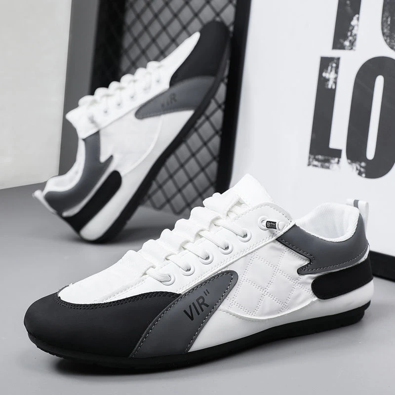 男鞋2024轻便透气百搭休闲耐脏防滑耐磨高颜值时尚豆豆鞋Y002