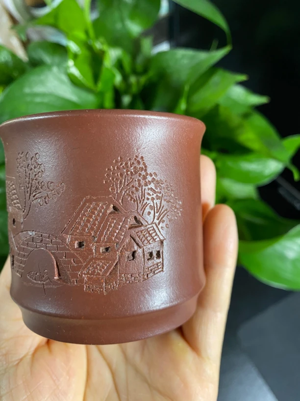 宜兴原矿紫砂杯 紫泥120尺寸