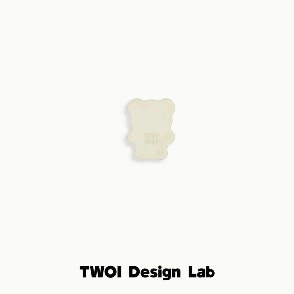 TWOI Design Lab "werwer" 「奶油熊小号小熊板材发卡」