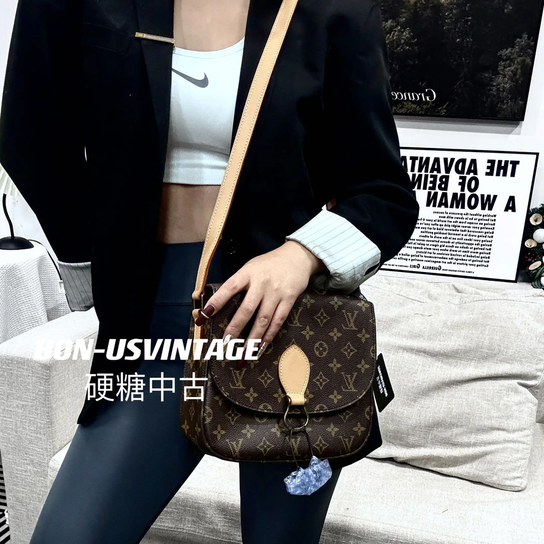 95新 LouisVuitton/路易威登 614013/马鞍中号