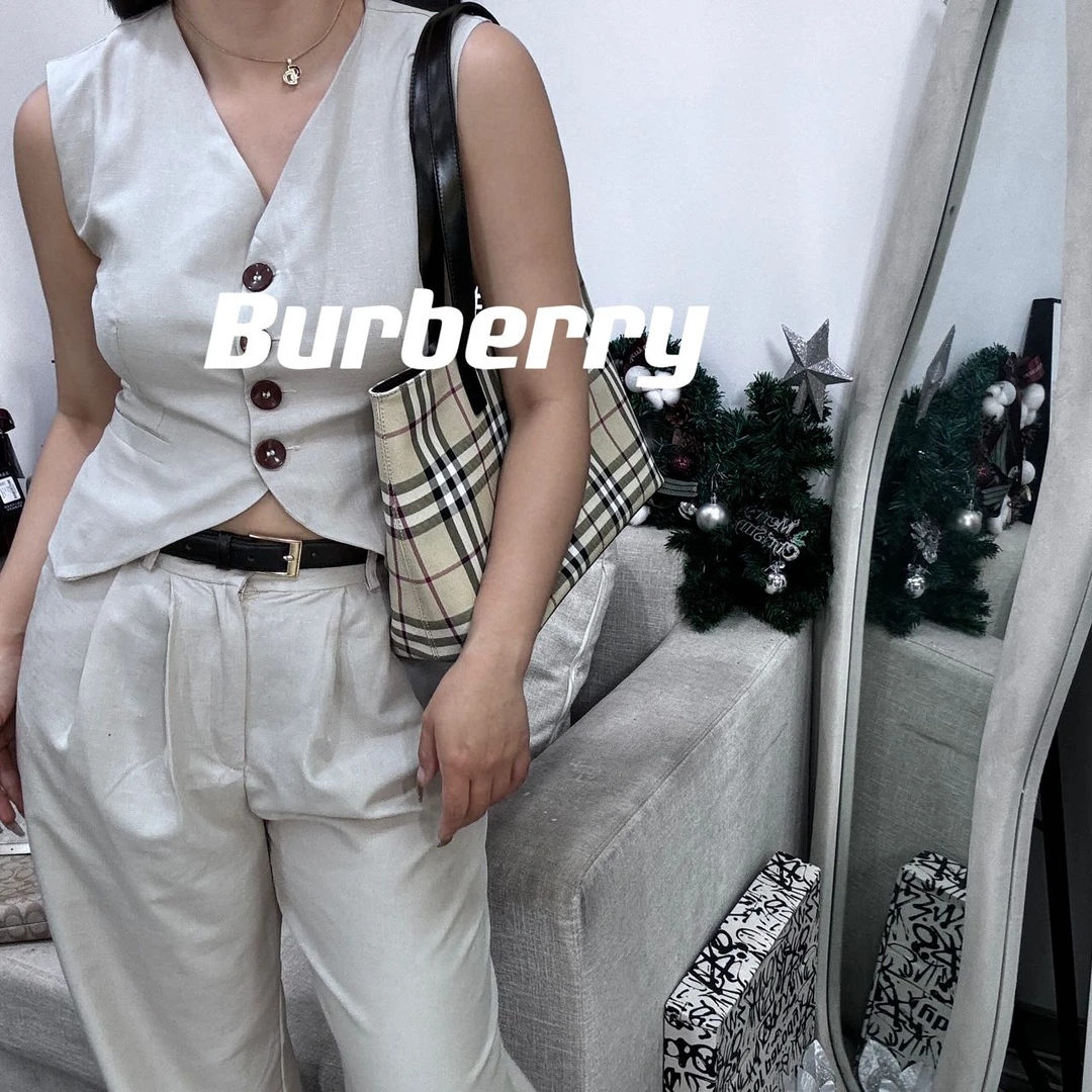 95新 BURBERRY/博柏利 /616483/托特包