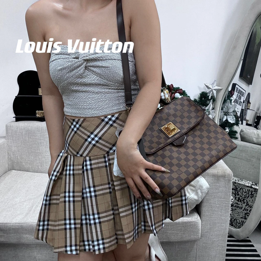 95新 LouisVuitton/路易威登 616218/棋盘格凯莉