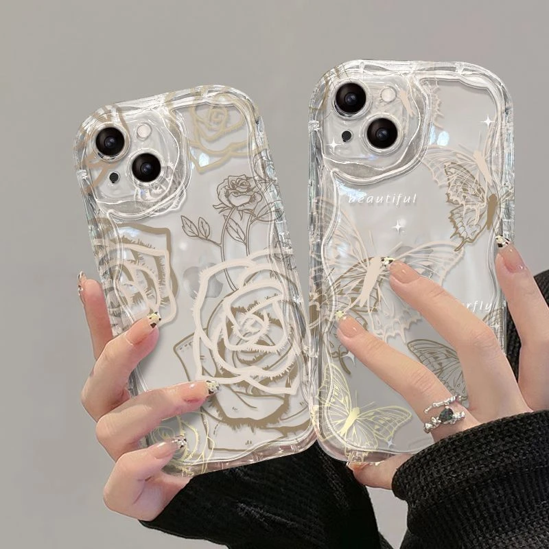 冷淡风玫瑰苹果/华为/OPPO/VIVO/小米荣耀防摔高级奶油手机壳创意