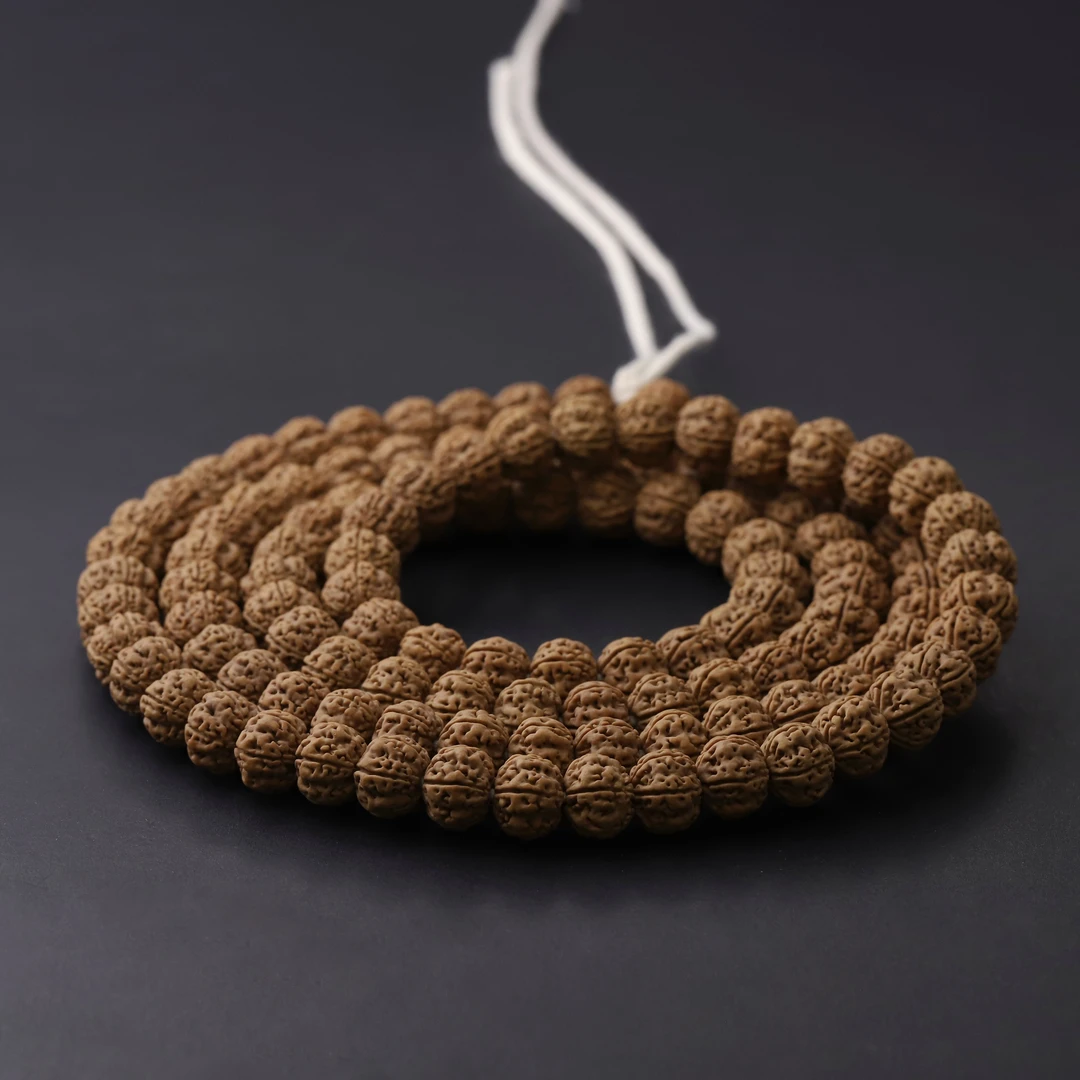 S8034-2【老树南瓜】精配南瓜桩双龙纹小金刚108文玩手串