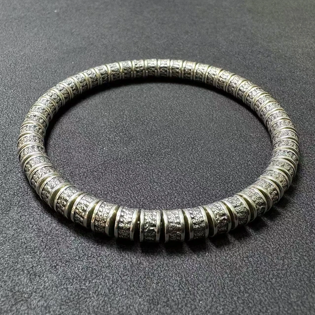 925银银制品 S8207-1【3D打印银嘎 】单圈手串