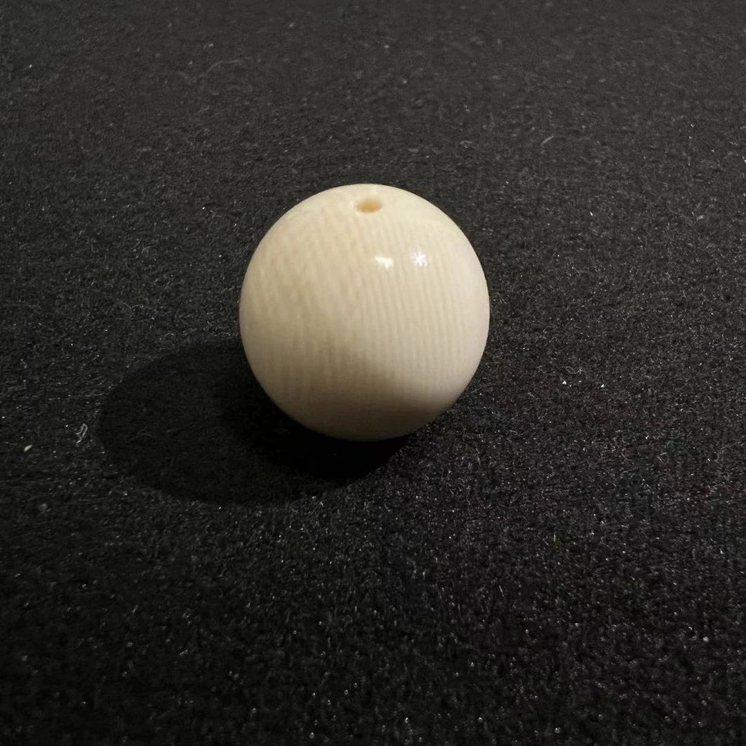 M0100 猛犸牙冰料【圆珠】大尺寸顶珠文玩配饰