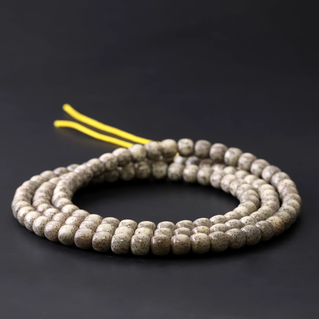 S8077【糯冰月留白】针尖细星星月菩提108文玩手串