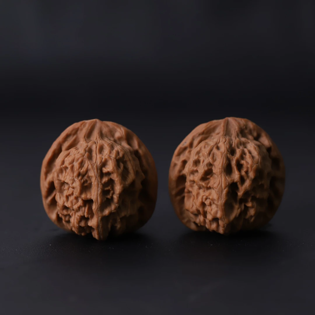 YC1024-96【瑞雪狮子头】涞水溯源麻核桃专场文玩核桃手把件