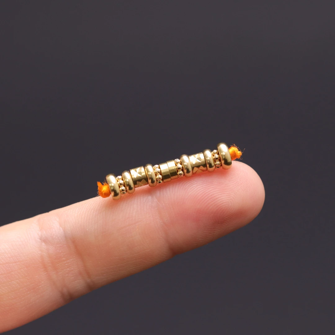 S6254-7鎏金棱面万能轴文玩饰品配饰