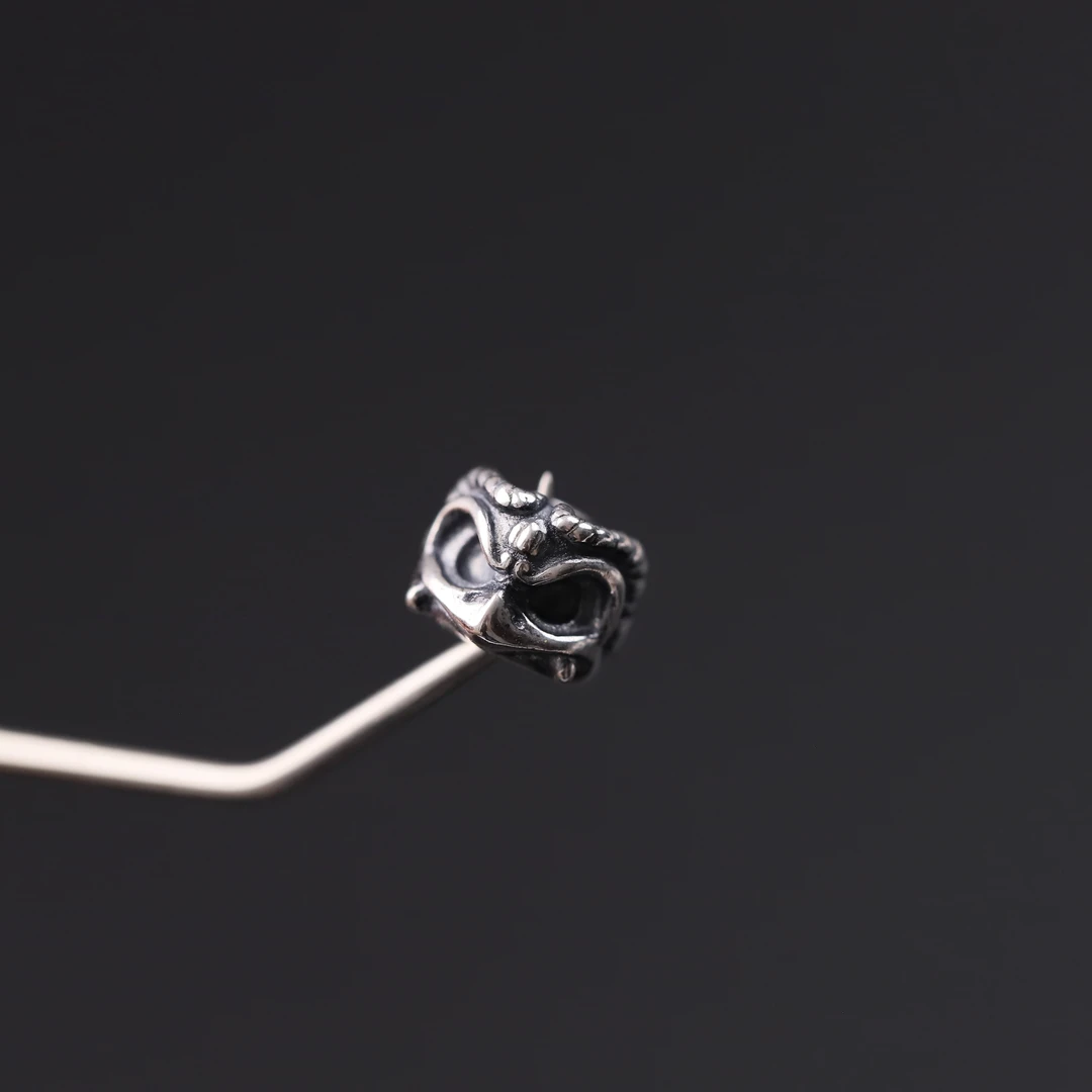 S6875 3D精工大鹏鸟隔珠腰珠背云文玩饰品配件手把件