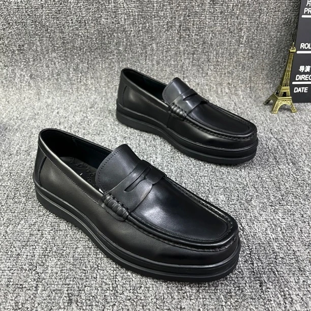 欧洲站男士真皮软底豆豆鞋 666
