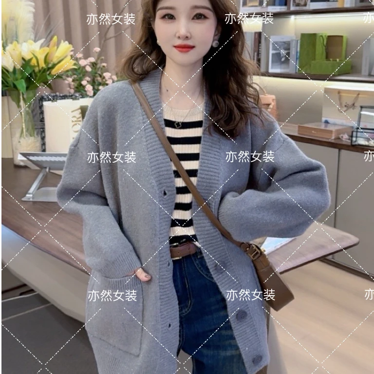 【亦然家】有运费补贴~毛衣秋冬新款慵懒加厚针织开衫外套