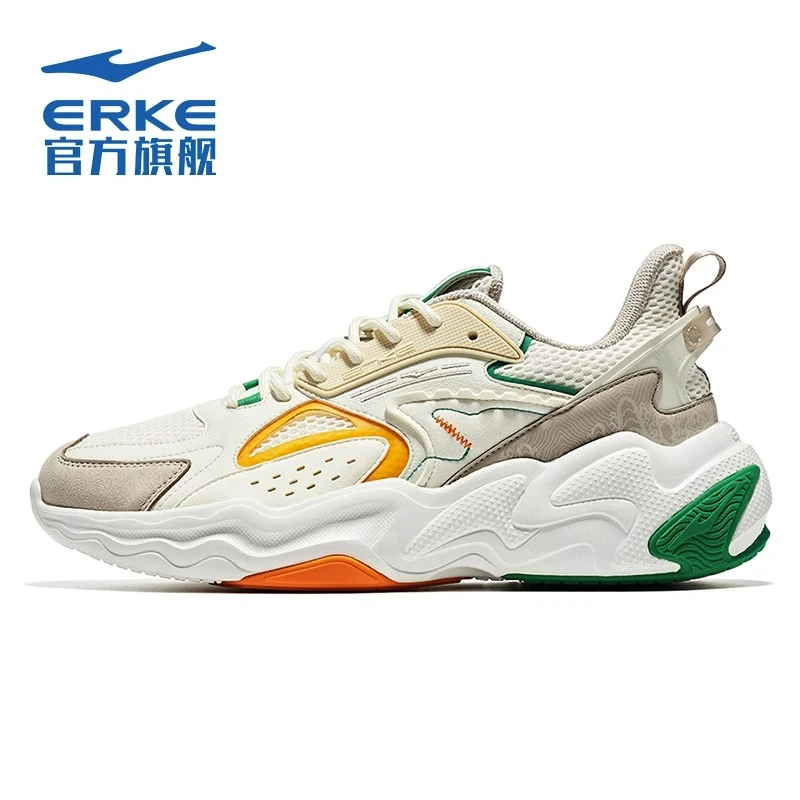 鸿星尔克男鞋运动鞋春季爆款防滑软底老爹鞋休闲鞋男51123102128
