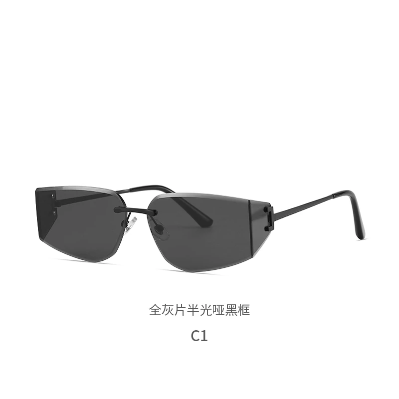 2024新款DQ高颜值亮黑墨镜修饰脸型百搭女款时尚太阳眼镜7905