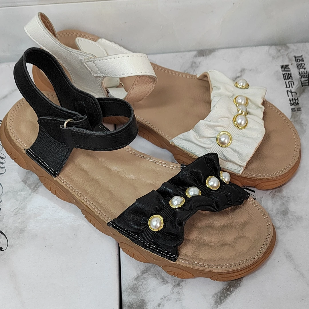 7273一字带凉鞋女夏季新款柔软舒适仙女风时尚百搭轻便中跟配裙子