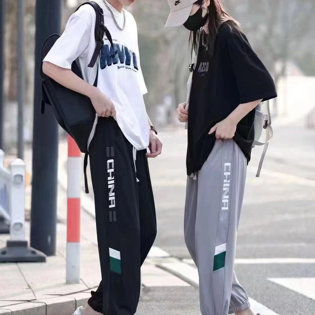 休闲运动休闲裤大童时尚百搭夏季薄款大童宽松夏秋款潮流不起球