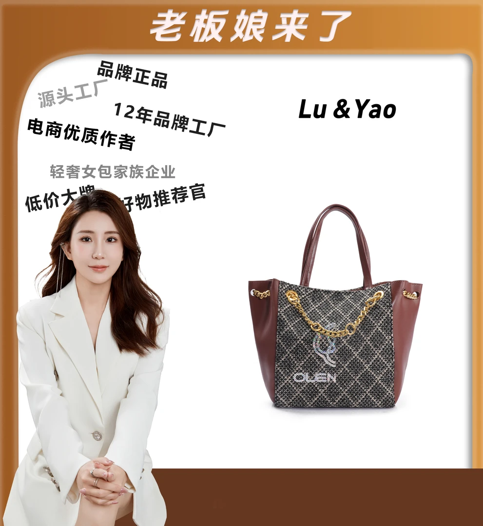 2024年包包经典时尚轻奢JY534-棕色女士优质手提包包