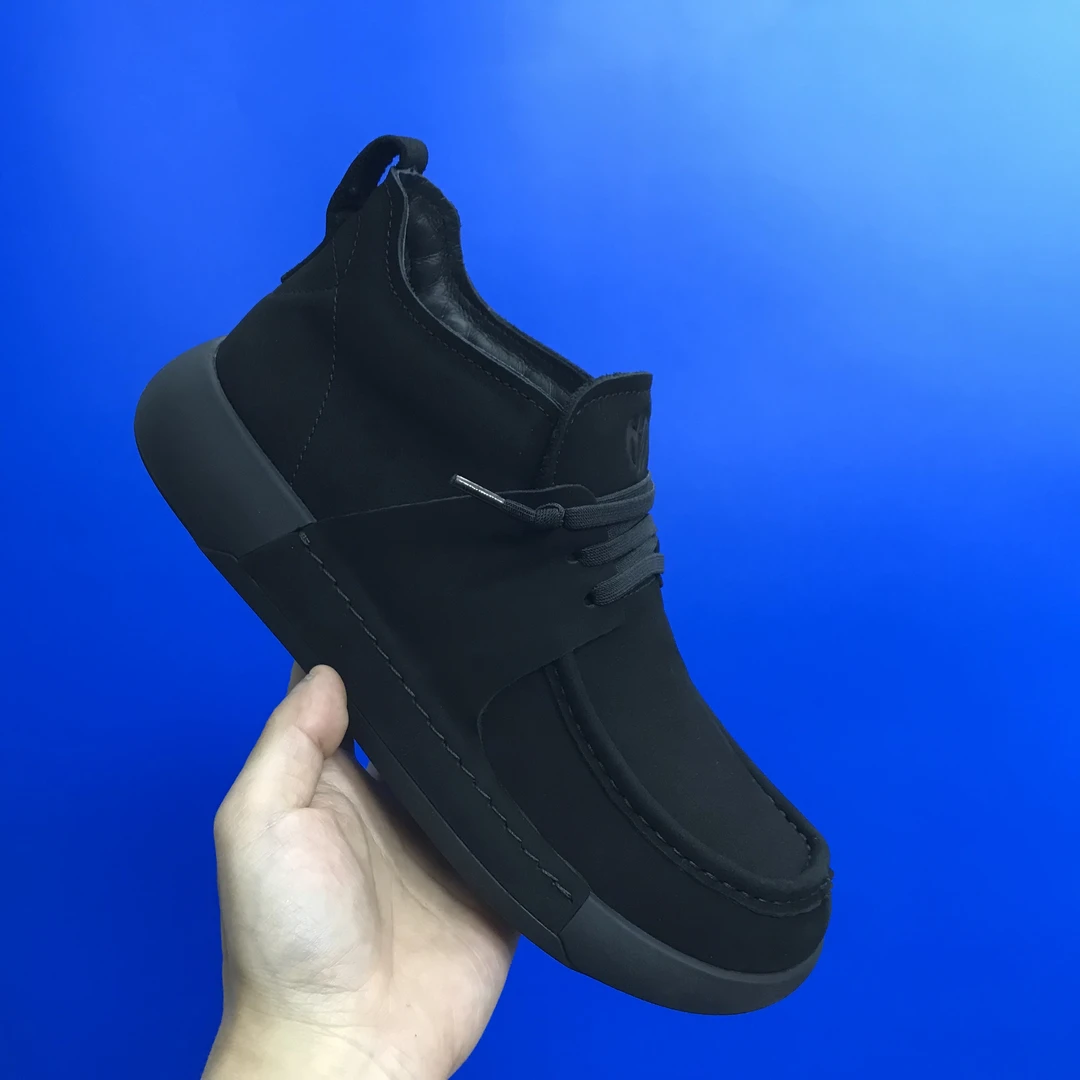 2024秋冬新款芒果休闲鞋男头层牛皮加绒百搭舒适男鞋一脚蹬男鞋潮