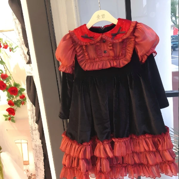 糖玉高货女童连衣裙洛丽塔【23168】